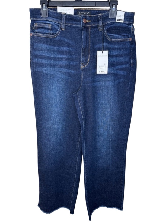 Judy Blue Denim - Judy Blue Jeans Blue Dark Wash High-Rise Wide-Leg  in Size 11/30 NWT